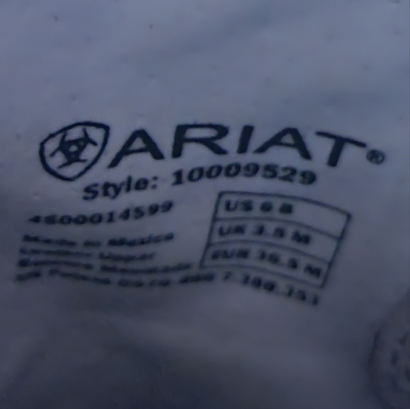 Ariat Women's Laser Etched Pegosa Steampunk Western Boots Size 6B - Picture 7 of 10